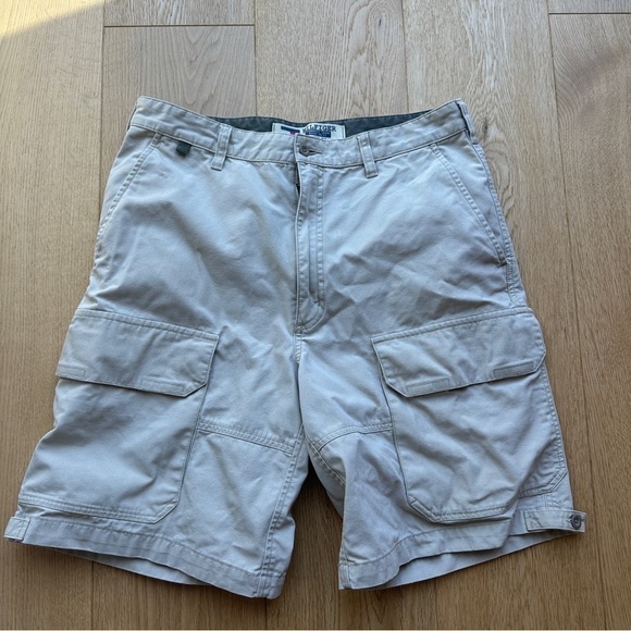 TOMMY HILFIGER VINTAGE LATE 90's CARGO SHORTS BEIGE - 32 - Picture 6 of 14